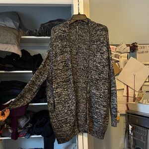Lululemon has Cozy Black and White Knit Cardigan
